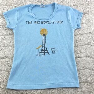 Par T Vintage 1982 World's Fair Knoxville Tennessee Blue T-Shirt